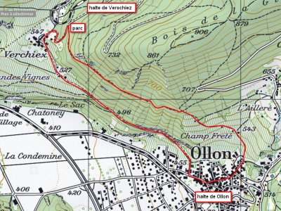 <p>parcours, ce circuit peut être combiné avec la balade<i>&nbsp;Verschiez Circuit de Plantour</i></p>