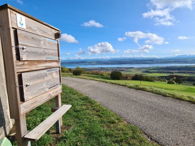 Le premier poste, au départ de Villars-Burquin